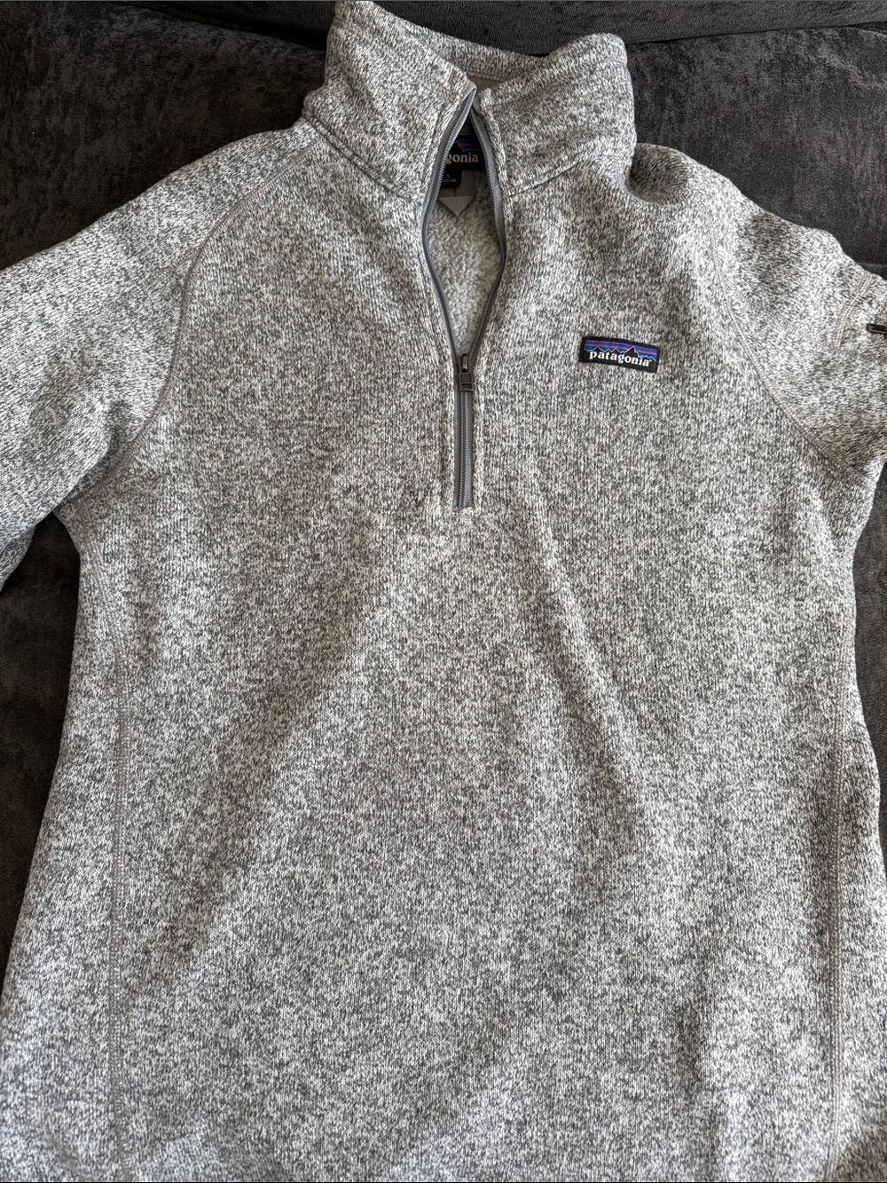 Patagonia Women’s Heather Gray Half-Zip Fleece Pullover - NWOT